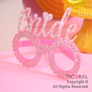 ANTEOJO GLITTER BRIDE ROSA X 1